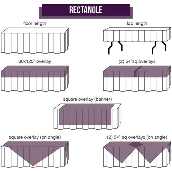 Underlay Table Overlay Buffet Table - linenz