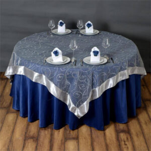 Overlay Square Embroided Organza